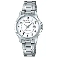 在飛比找Yahoo奇摩購物中心優惠-CASIO 經典復古簡約巧小指針日期腕錶-白色(LTP-V0