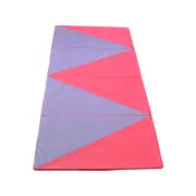 Super Large 300cm x 120cm Gymnastics Folding Gym Yoga Exercise Mat - Red/Purple