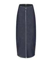 Zippered skirt FR36 Blue