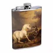 Horse Snake Em1 Flask 8oz Stainless Steel Hip Drinking Whiskey