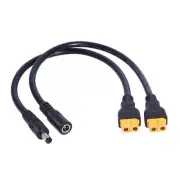 XT60 Female to DC5.5x2.1mm Male/Female Charging Cable for Solar Panel Toy 30cm