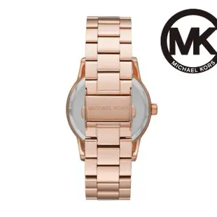 【Michael Kors 官方直營】Ritz 晶鑽奢華女錶 玫瑰金色不鏽鋼鍊帶手錶 41MM MK6863