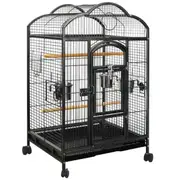 YES4PETS Large Bird Budgie Cage Parrot Aviary Carrier With Wheel