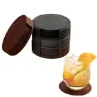 6x PU Leather Coasters with Holder Round Cup Mat Pad Set For Drinks Drinkware