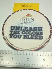LABATT BREWING COMPANY of ONTARIO CANADA, "BLUE-UNLEASH THE COLORS" COASTER.