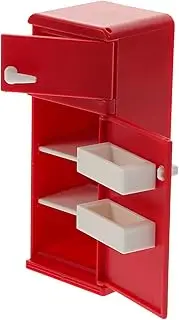 Mini Fridge Boys and Girls Pretend Play Toy Miniature House Fridge for Decor