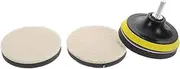 PRETYZOOM 1 Set Car Polishing Pad Wool Polishing Discs for Waxing Buffing Includes Coarse Fine Pads Easy to Attach for Car Detailing Durable Versatile Kit