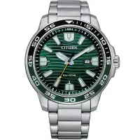 在飛比找Yahoo奇摩購物中心優惠-CITIZEN星辰 光動能水鬼波紋腕錶 44mm/AW152