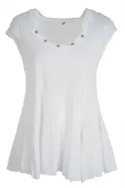 Bamboo Peplum Tee--VIG-VCB076