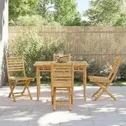 Garden Chair Folding Garden Chairs 4 pcs 43x54x88 cm Bamboo Patio Seating