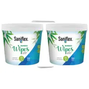 600pc Saniflex Bamboo Material Surface Wipes Bucket Home Kitchen cleaning