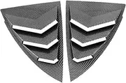 Compatible for Tesla Model Y 2021 2022 2023 2024 Carbon Fiber Car Rear Window Blinds Side Tuyere Louvers Accessories(Carbon Fiber)