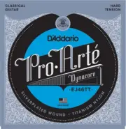 D'Addario ProArte Dynacore Classical Guitar Strings, Titanium Trebles, Hard Tens