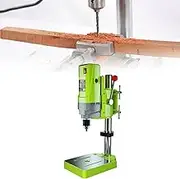 710W Table Column Drills, Mini Electric Bench Drill, Max Drilling Diameter: 13mm, Spindle Stroke: 60mm, Speed: 2800rpm, Green