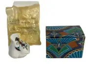 Vintage NEW Elizabeth Arden Treasures of the Pharaohs Blue Grass Bird & Pomander
