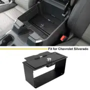 Console Armrest Vault Safe Box Lock Organizer For Chevrolet Silverado Sierra 22+