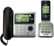 VTech Telephone Cordless Corded House Call Block Answering System Speakerphones