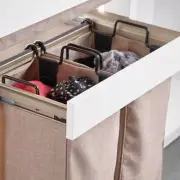 TAG Hardware Premium Closet Laundry Hamper Full Extension Soft-Close and Removab
