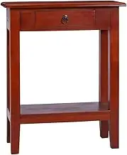 Console Table Classical Brown 60x30x75 cm Solid Mahogany Wood Home Accent