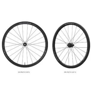 【SHIMANO】WH-R9270-C36-TL DURA ACE C36 無內胎式碟煞輪組(12速)