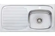 Oliveri Ultraform Single Right Hand Bowl Inset Sink With Drainer UF02