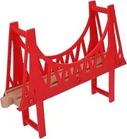 COHEALI Wooden Train Track Accessories Educational Bridge Model for Durable Wooden Design for Home and School Play Enhances Creativity and Imagination