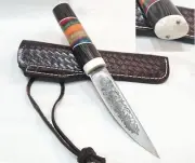 Handmade Yakut knife, Yakutian knife Carbon steel Convex Edge mini Yakut knife