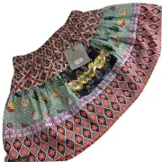 NWT Matilda Jane Once Upon a Time Croquet Molly Skirt School Houses Trees Size 4