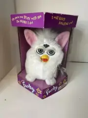 Furby 1998 ORIGINAL 1st Gen White Snowball 70-800 NIB eye color choice