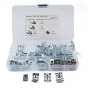 50Pcs Boxed U Nut Reed Clip Screw Fastener Car Body Panel Fixing Assortment Kit (for: Isuzu)