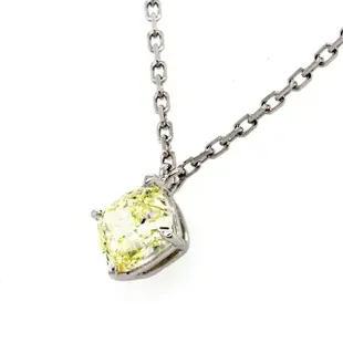 【BRILLMOND JEWELRY】黃彩鑽 GIA FANCY YELLOW 1克拉 PT950鉑金 經典鑽墜(FANCY YELLOW/VS2 全PT950鉑金)