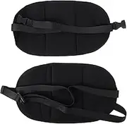 KALLORY Oxford Cloth Adjustable Foot Hammock for Travel Comfortable Airplane Footrest Portable Hanging Foot Pad for Legs and Feet Relaxation Travel Essentials Black
