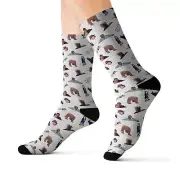 I Think You Should Leave White Socks ~ barfool ~ Custom Crooner Safari