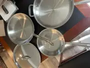 Brand New All Clad D3 Stainless Steel 3 Piece Set