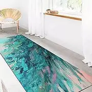 Runner Rug Carpet Runners for Hallway Non-Slip|Green Corridor Carpet|Washable|Area Rug with Rubber Backing|Soft Easy to Clean|80X200CM Doormat(2.6ft×16.4ft/80×500cm)