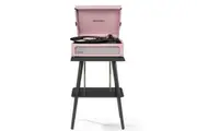Crosley Voyager Bluetooth Portable Turntable + Entertainment Stand Bundle - Amethyst