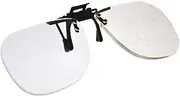 VS Eyewear Magna-Flip Clip-On Flip-Up Magnifiers, 2.5 Diopter, Clear Lens, Plastic Material, 60mm Width, Ideal for Reading, Computer, and Close-Up Work