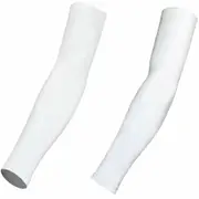 1 Pair Cycling Outdoor Sleeveless Arm Warmer UV Sun Protection White