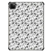 iPad Pro 11-inch (3rd/4th gen) iPad Impact Case Bohemian abstract black white watercolor floral pattern