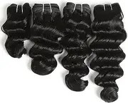 8-14 inch Human Hair Body Wave Bundles 4 Bundles, 50g/Pcs, Natural Color Hair Extensions