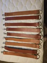Lot Of Nine 2.5" Leather Straight Razor Strops