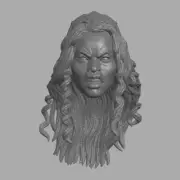 Nubia v2 Amazon custom head for McFarlane DC Multiverse & other action figures