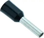 Insulated Cord End Bootlace Ferrule Terminal Connectors French Code - Pack of 100 (1.5mm Black)