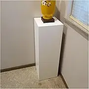 Display Stand Base Square Display Pedestal Stand,Party Event Decor Platform Base Tables,Floor Standing Pedestal Stand,for Wedding Art Decor Model Display Stand(White,40x40x50cm)