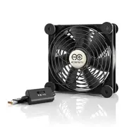 Ultra Quiet 120mm USB Cooling Fan Dual Ball Bearings with Speed Controller