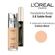 [L'oréal] L'oreal foundation accord parfait sand ros + volumizing mascara