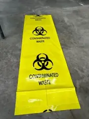 Clinical Contaminated Waste Plastic Bag Disposable Pack of 50