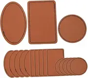 TEHAUX 2sets Vintage Labels Pu Tags for Crochet Items Clothing Tags for Customizing Craft Products 15pcs*2