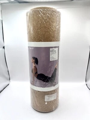 Danskin 12-Inch Cork Roller For Yoga Pilates Stretching & Post-Workout Recovery