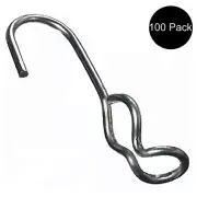 Set of 100 SJ Hooks For Rubber Rope Shock Cord Bungee Cord Tarp Strap Tie Down